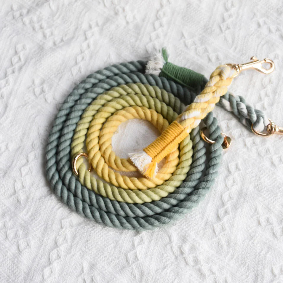 HANDS-FREE DOG ROPE LEASH - AVOCADO