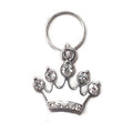White Crown Small Pet Collar Charm-0
