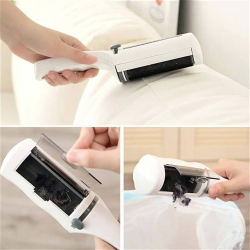 Electrostatic pet hair remover brush