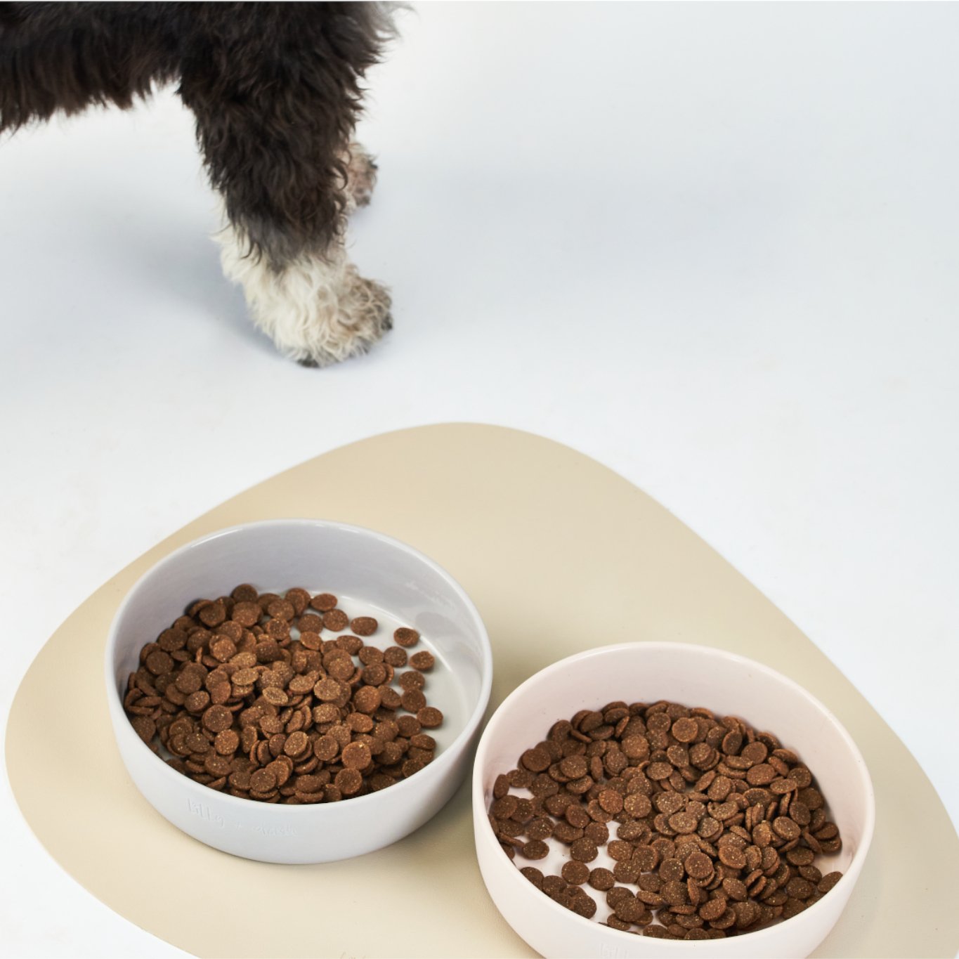placemats with an asymmetric design