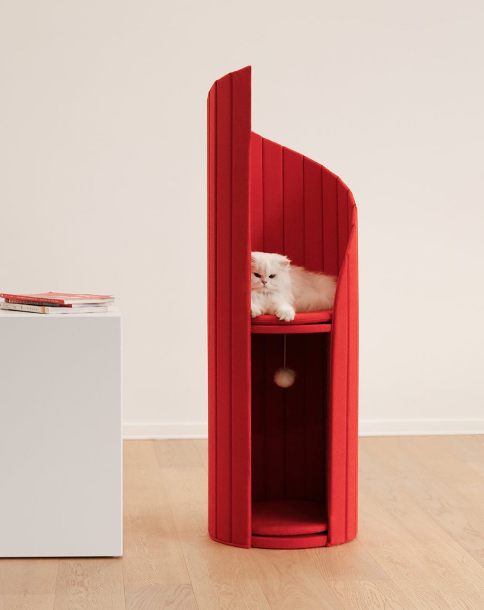 Time Tower Modern Cat Tree Condo – Space-Saving Vertical Cat Tower